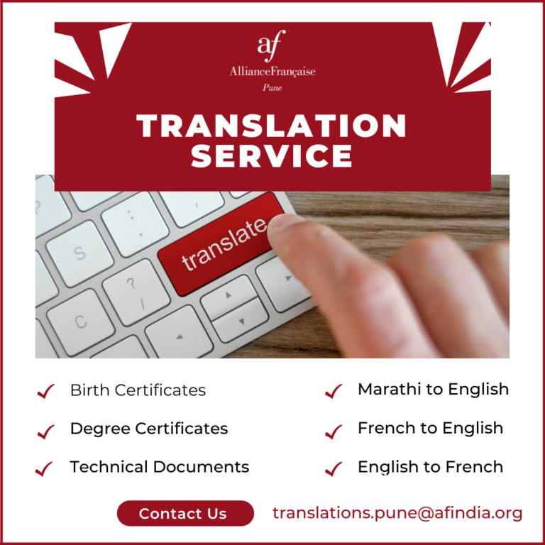 Translation & Interpretation Service Alliance Francaise de Pune