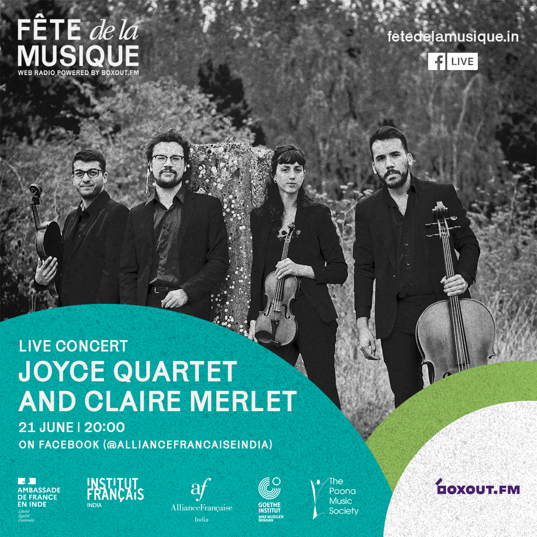 Online Concert - Joyce Quartet and Claire Merlet at Festival Inventio