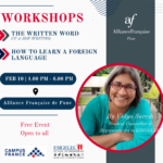 Workshops | The Written Word & How to learn a Foreign Language